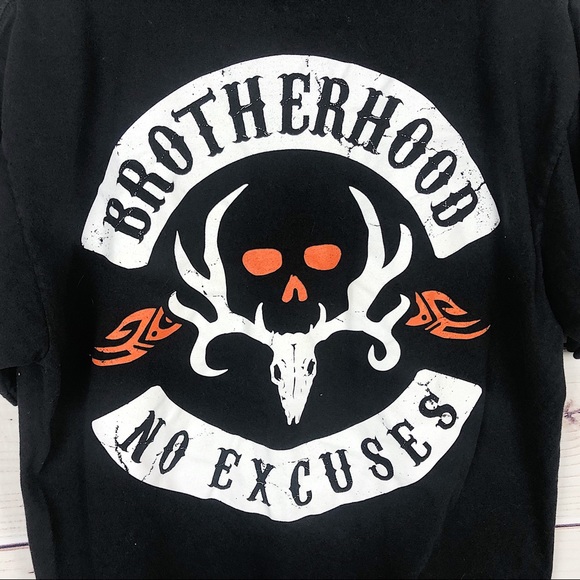 Bone Collector Brotherhood Black Hunting Tee L - Picture 5 of 6
